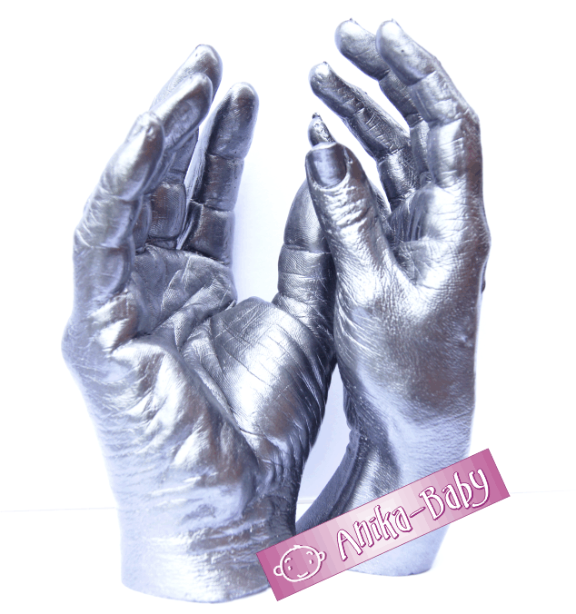 Adult Hand Life Casting KIT 3D Plaster Casts Anniversary Wedding